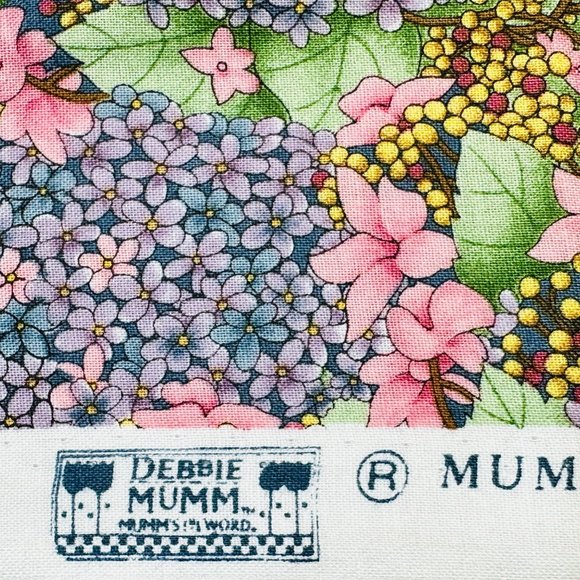 Vintage Debbie Mumm Floral Fabric for South Sea Imports Vintage - BTY - Picture 8 of 8